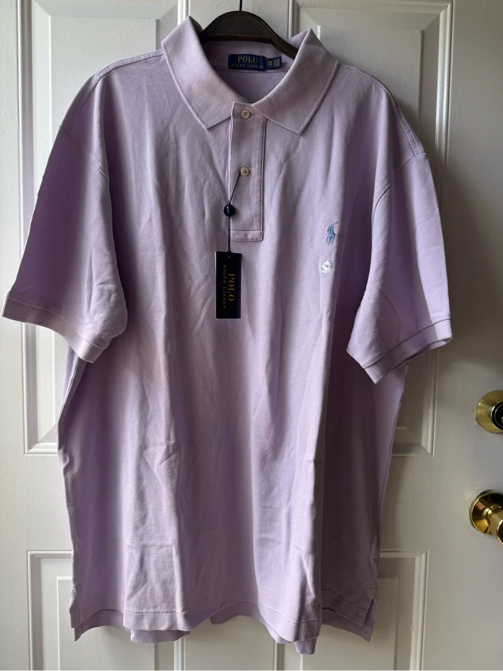 Polo Ralph Lauren Men’s 1XB Powder Purple Mesh Polo Shirt Big & Tall NWT